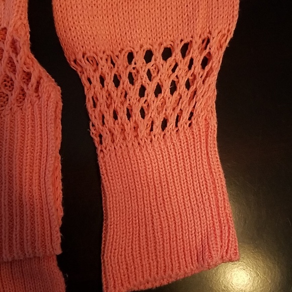 Gianni Bini Tangerine Crocheted Sweater - Picture 3 of 7